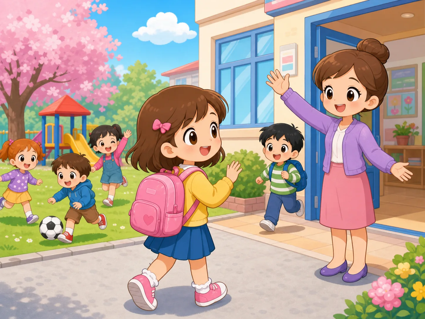 Sue at School illustration