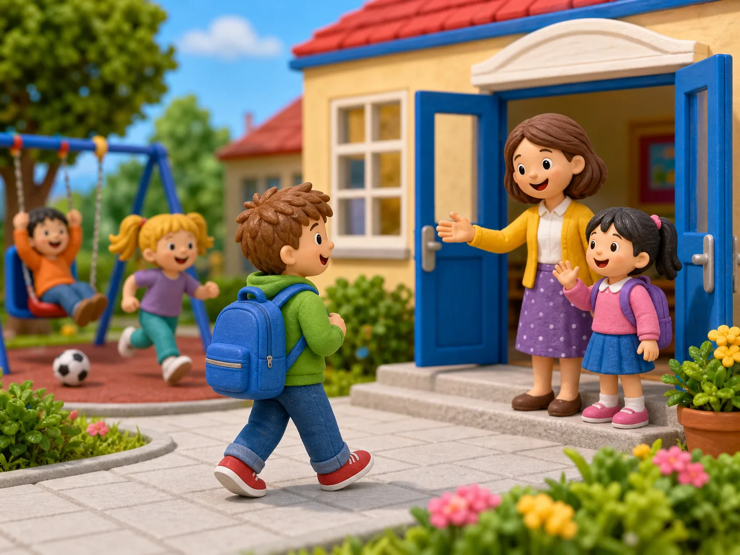 Bill at School illustration