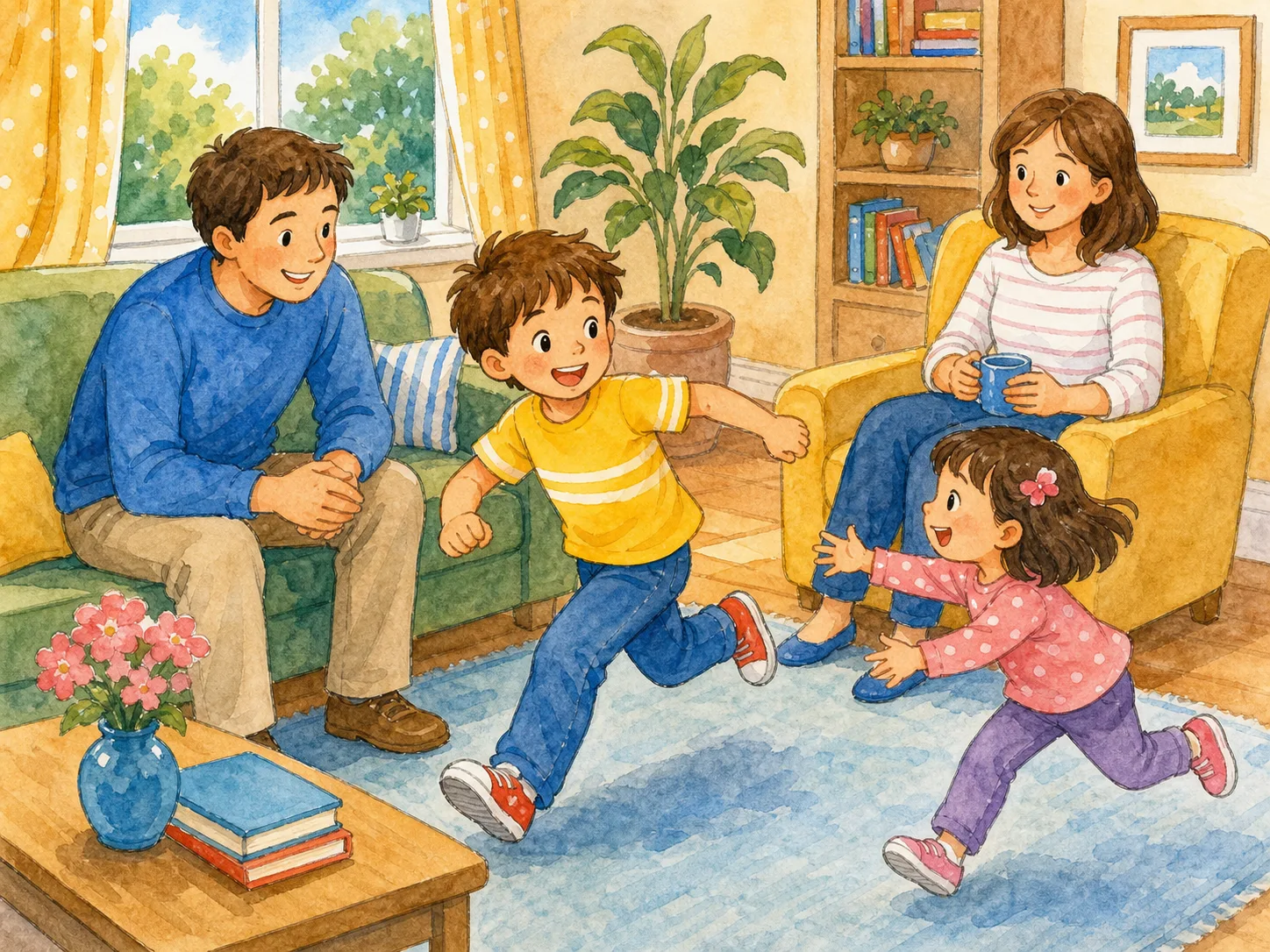 Tony's Family illustration