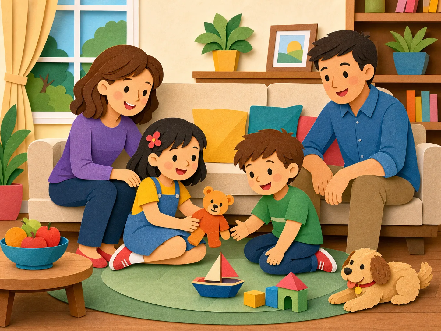 May's Family illustration