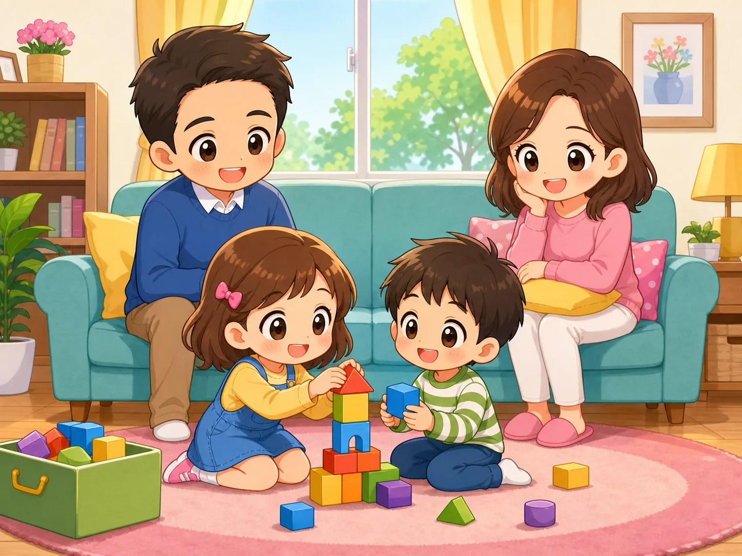 Grace's Family illustration