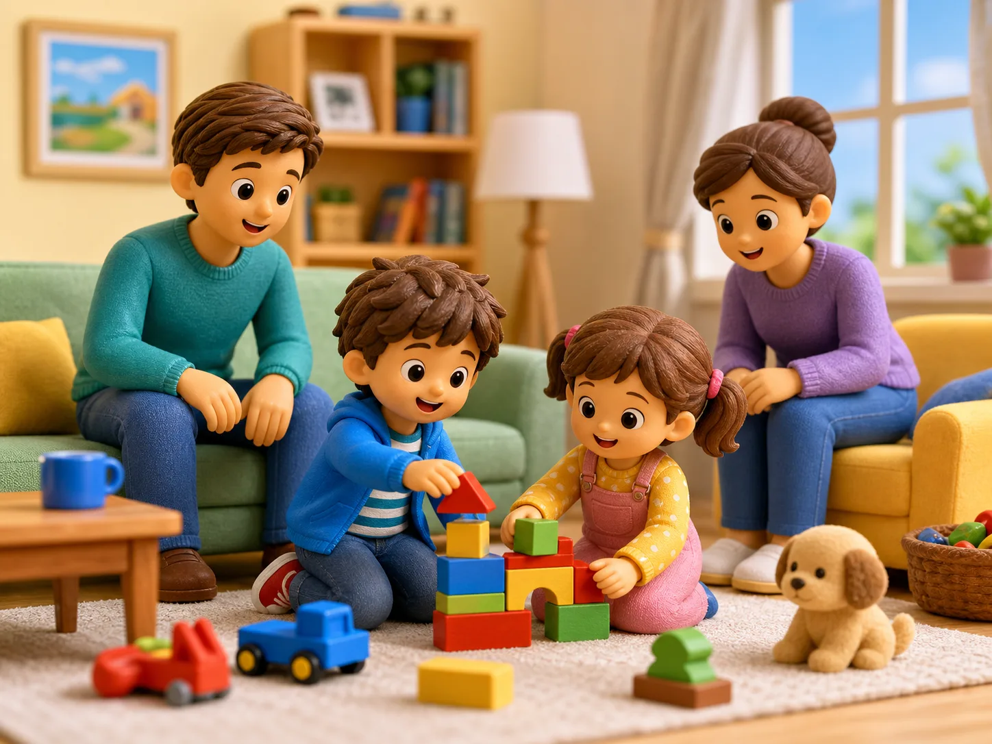 Alex's Family illustration