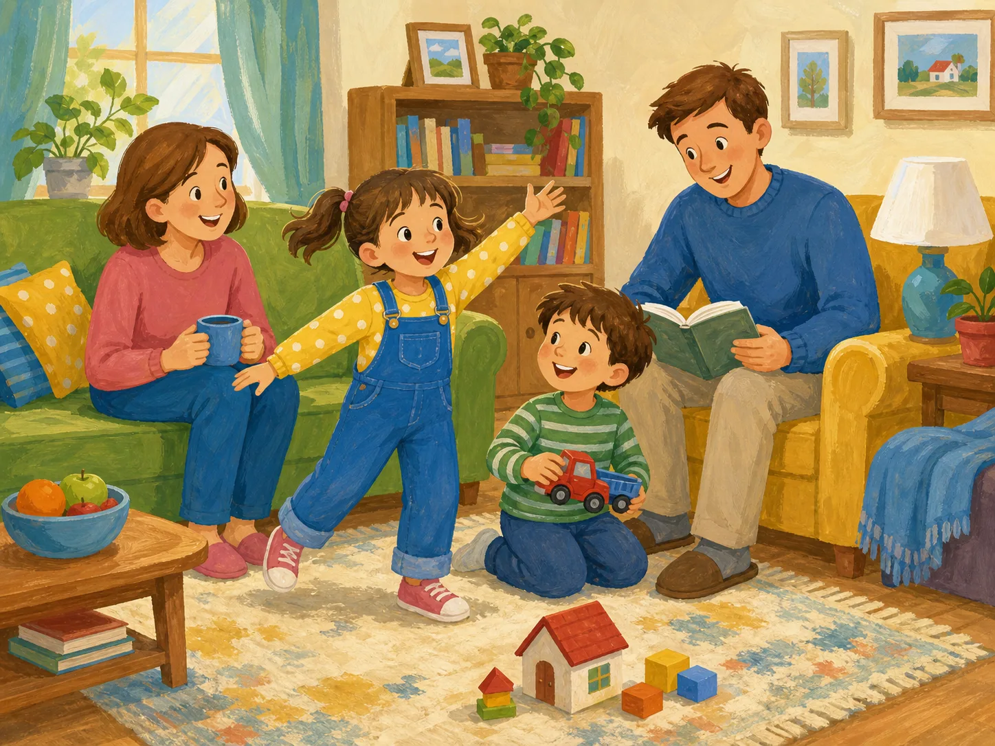 Lucy's Family illustration