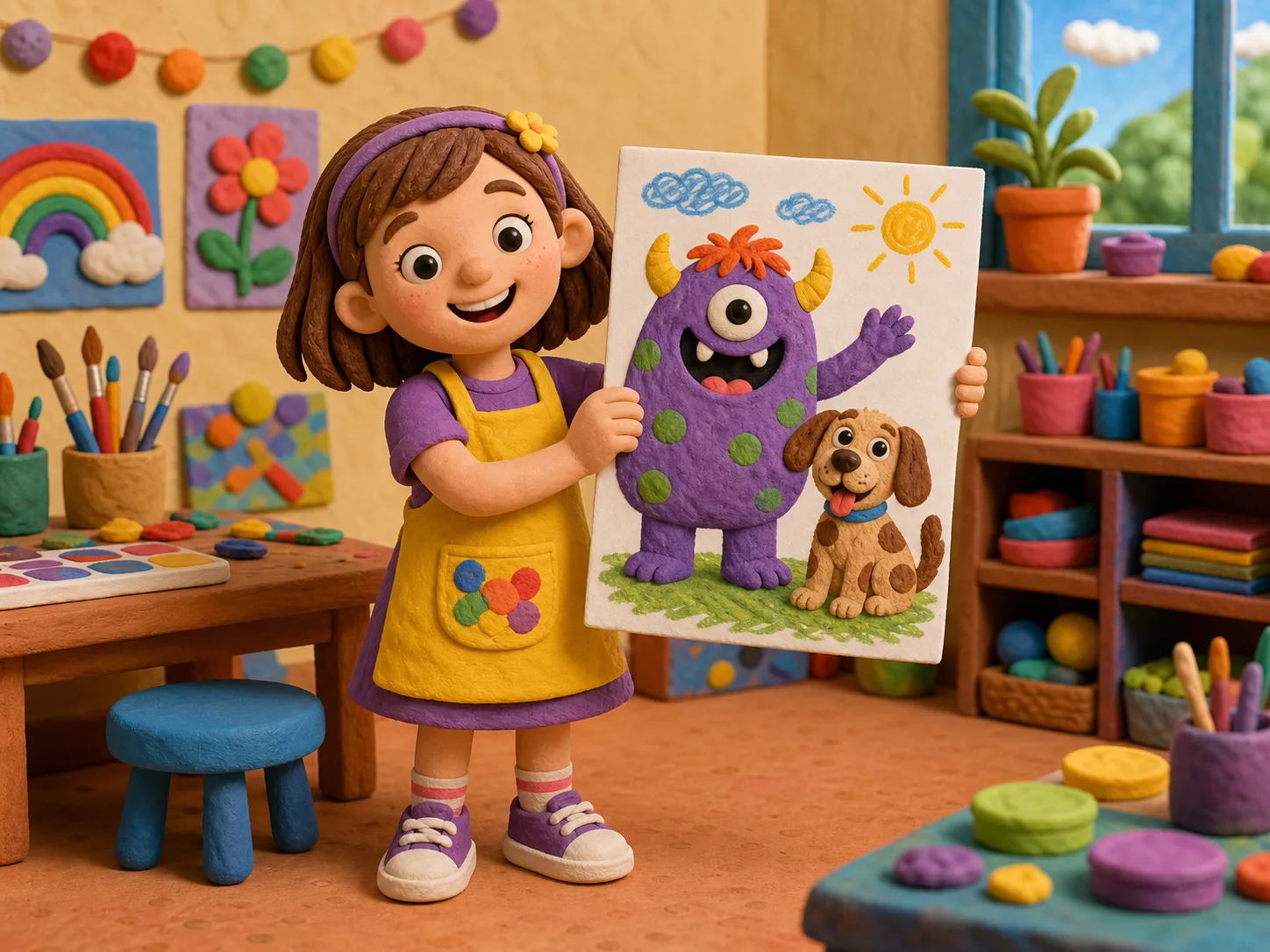 Emma's Monster Picture illustration