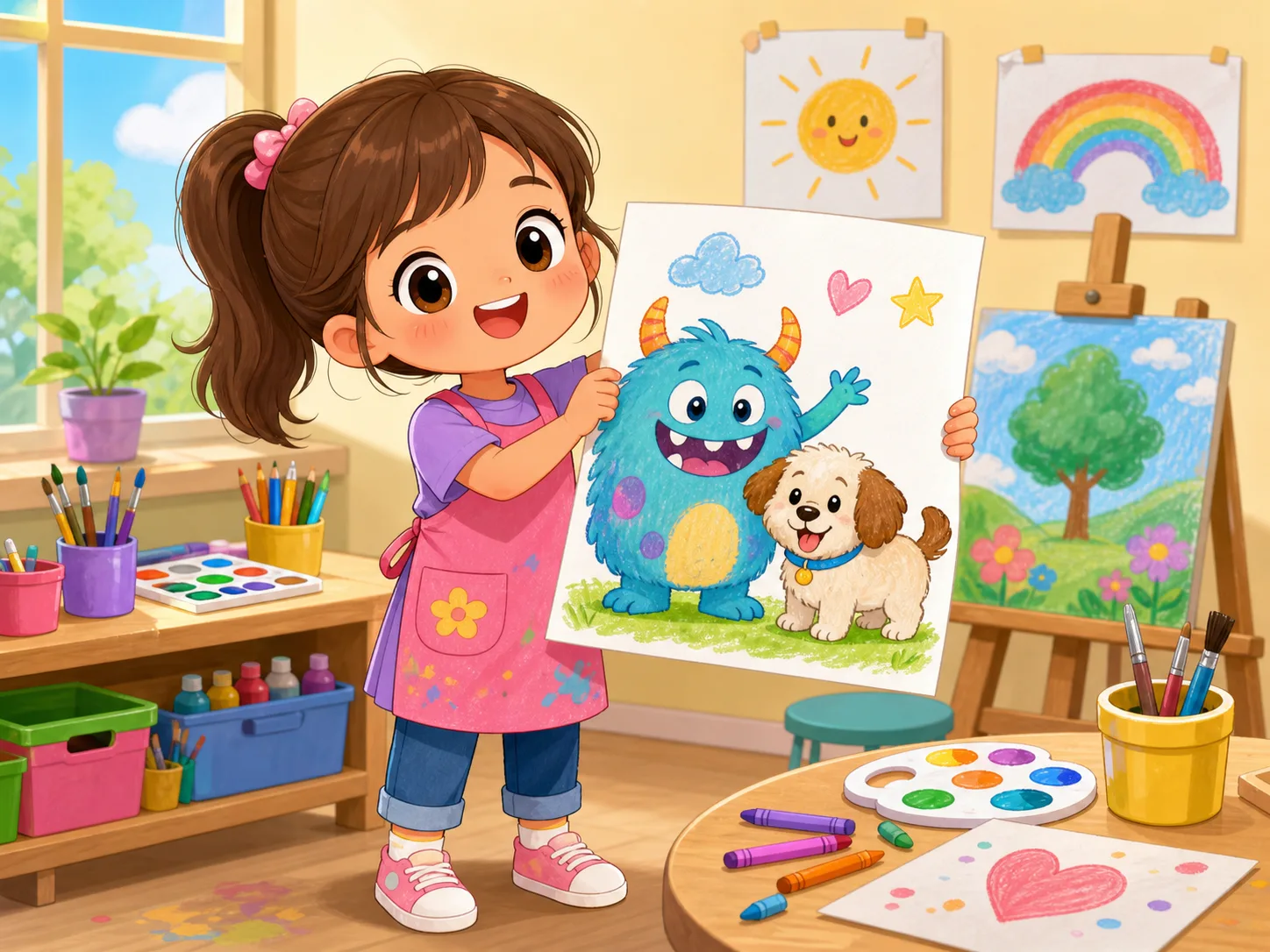 Lily's Monster Picture illustration