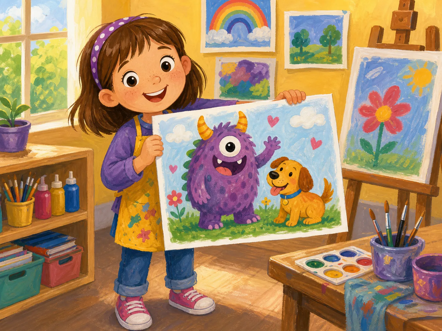 Jill's Monster Picture illustration