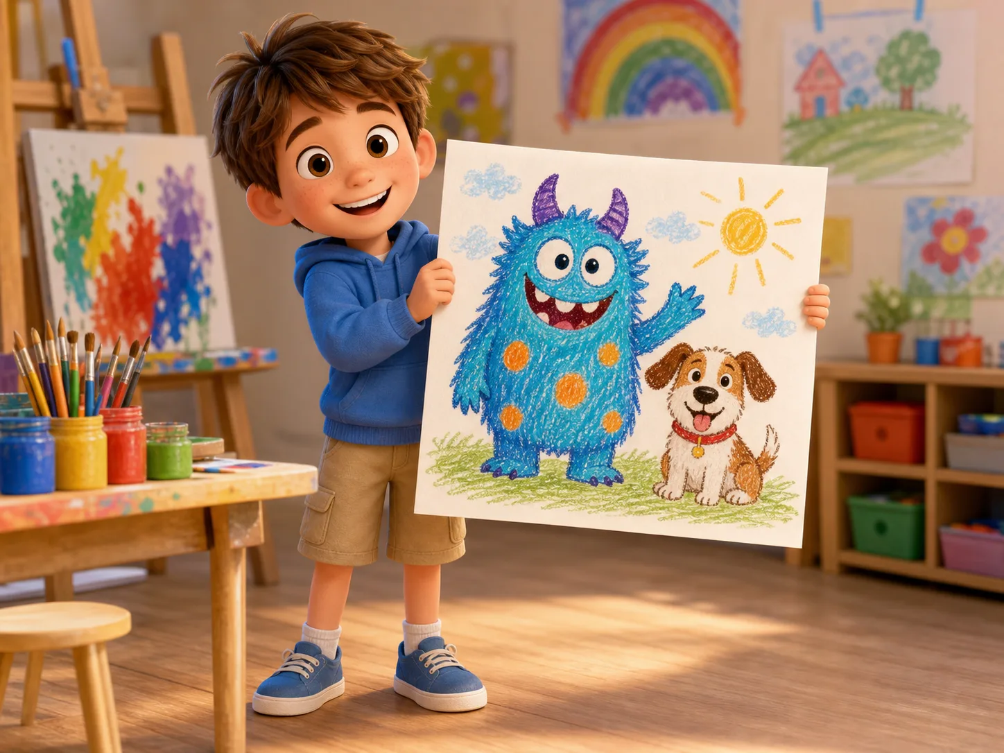 Nick's Monster Picture illustration