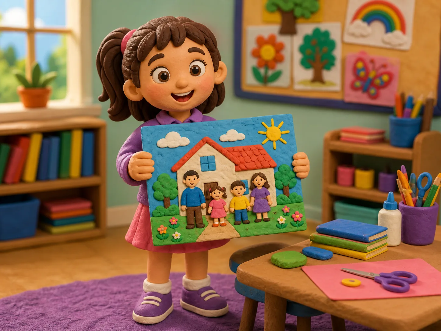Grace's School Picture illustration