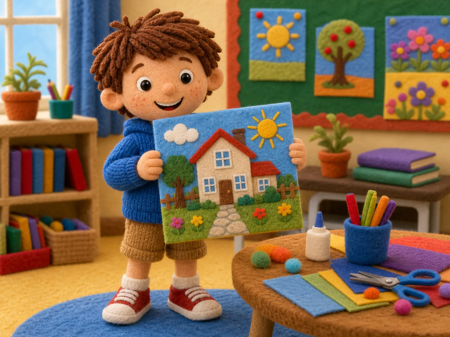 Alex's School Picture illustration