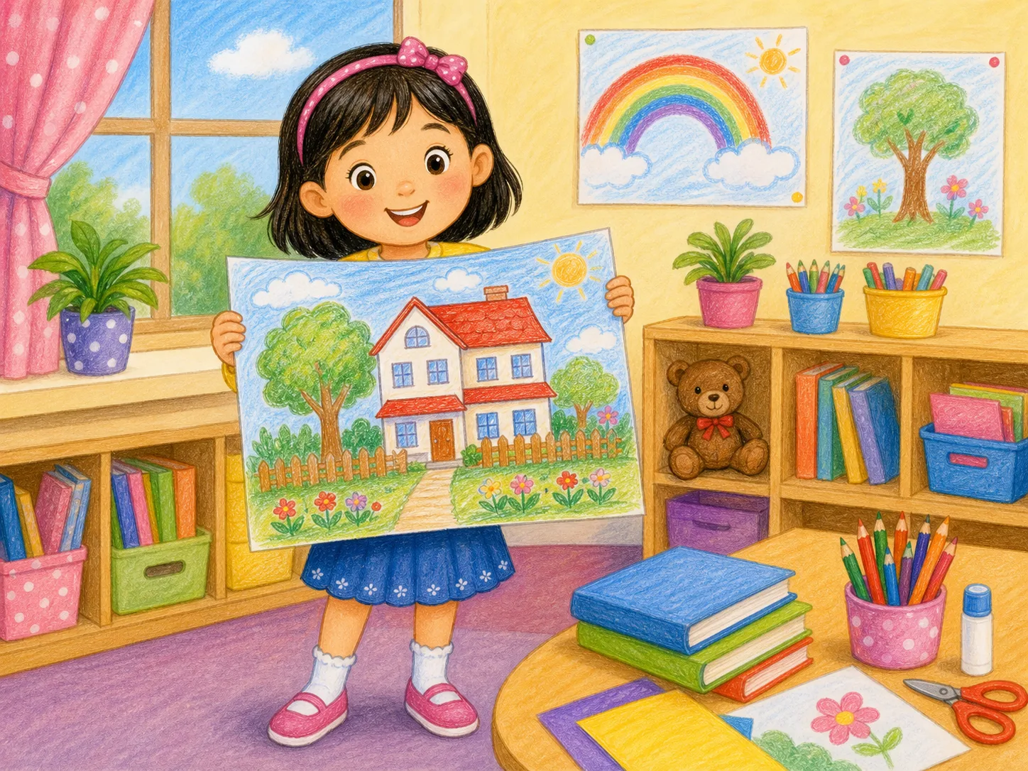 May's School Picture illustration
