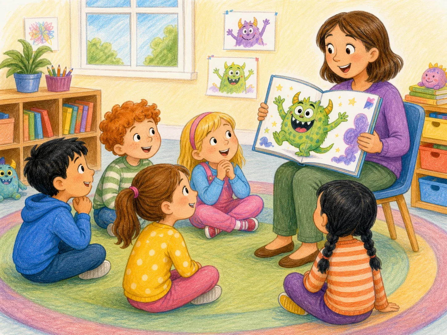 Anna's Class illustration