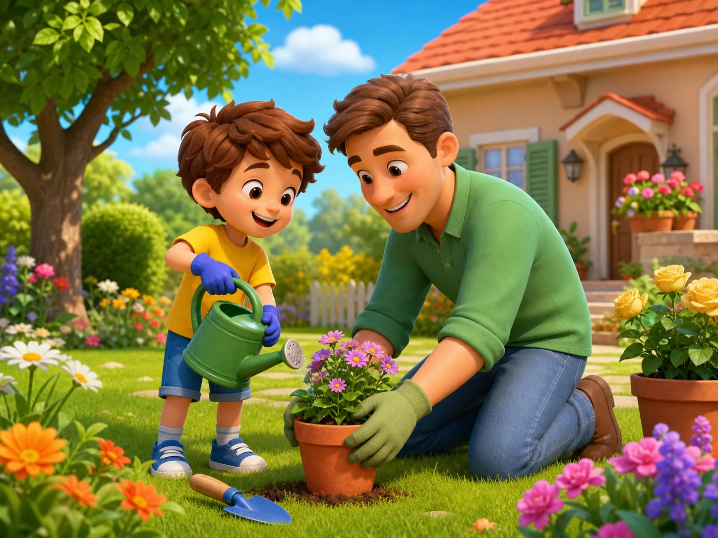 Bill's Garden illustration