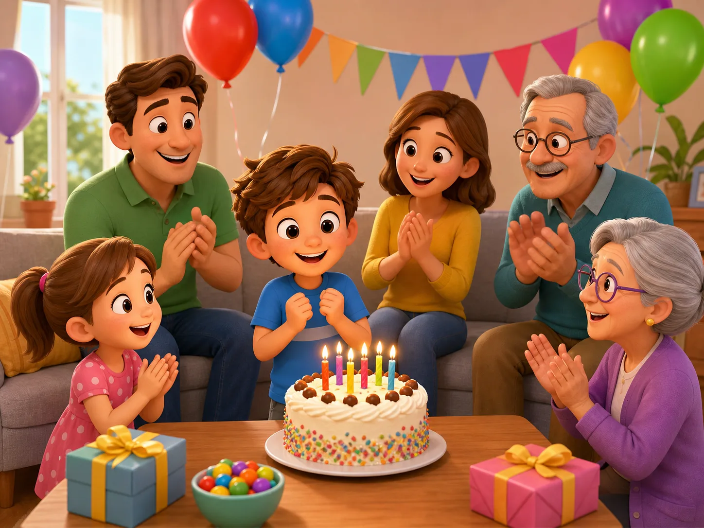 Alex's Birthday illustration
