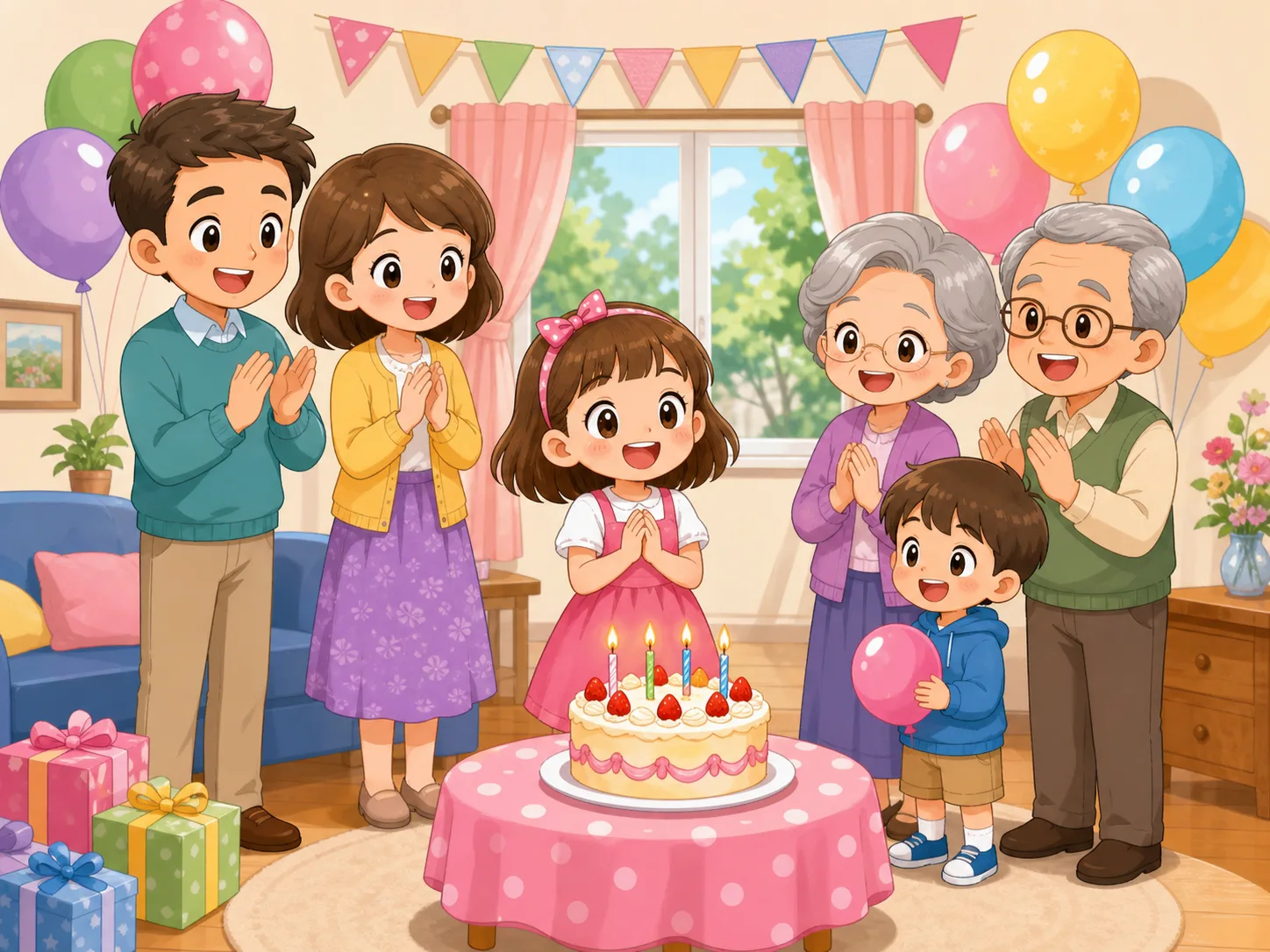 Lucy's Birthday illustration