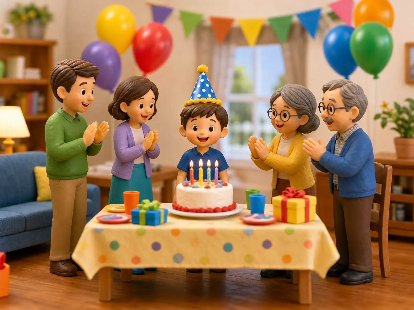 Tony's Birthday illustration