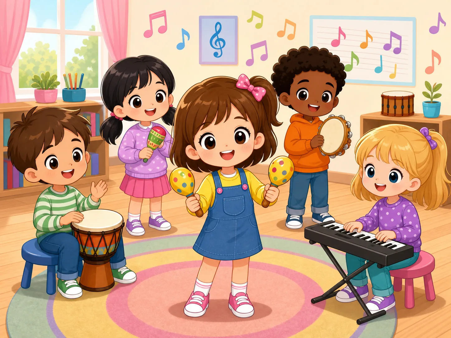 Jill's Music Class illustration