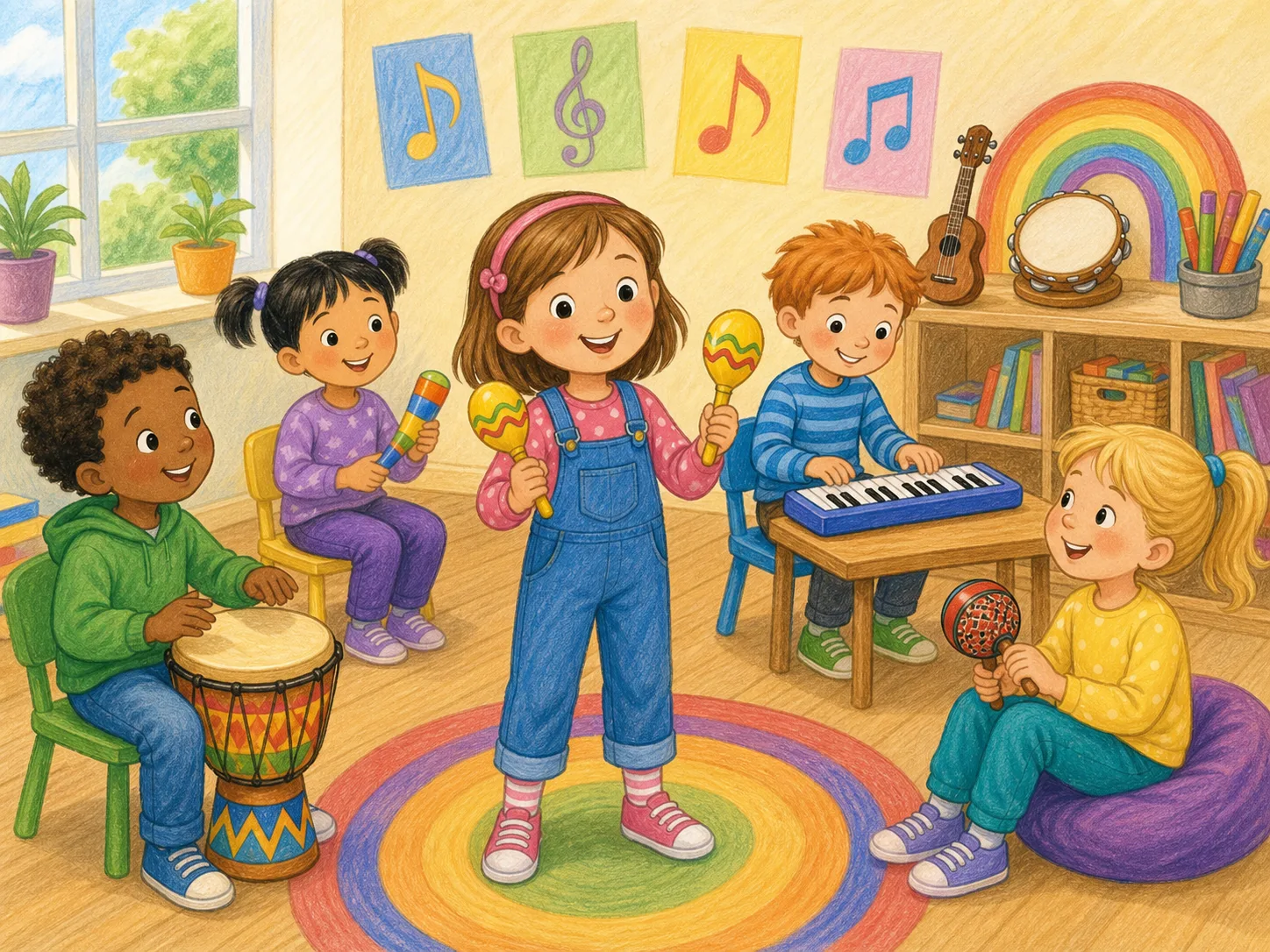 Emma's Music Class illustration