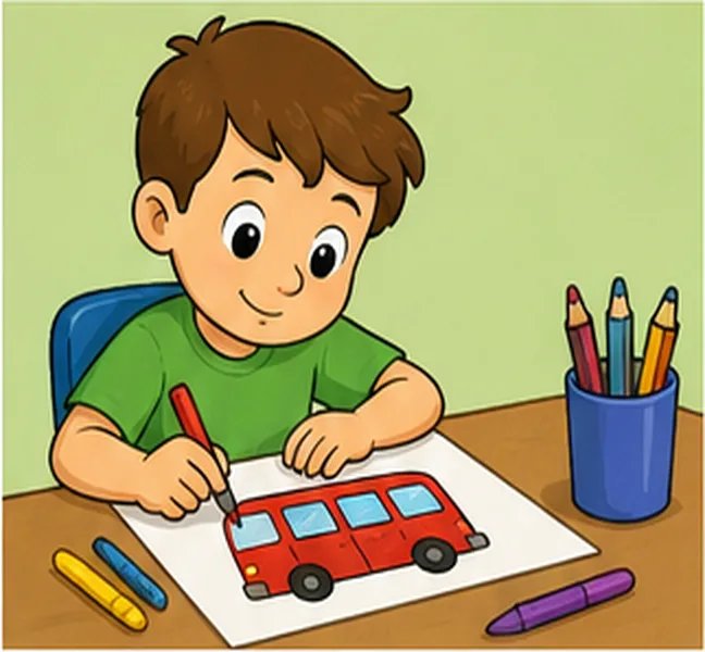 drawing a bus