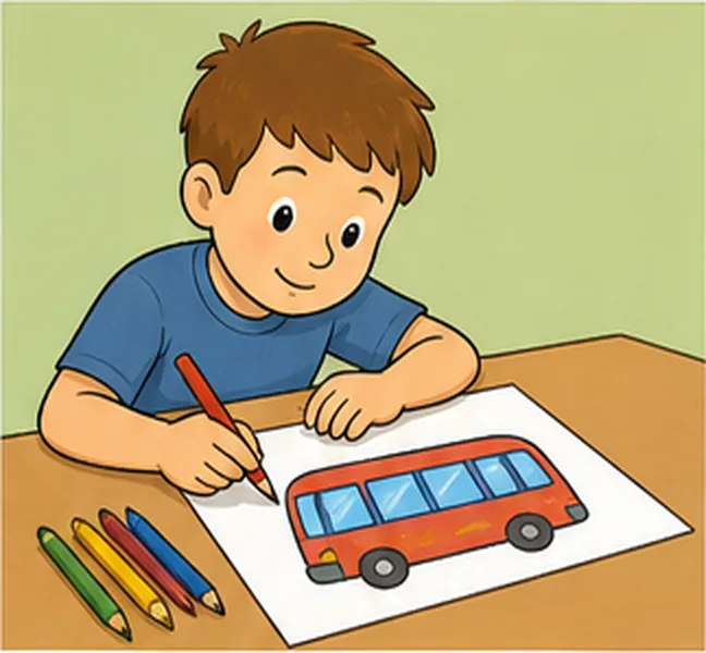 drawing a bus