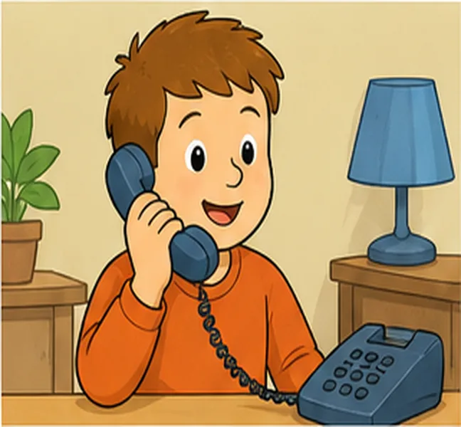 talking on the phone