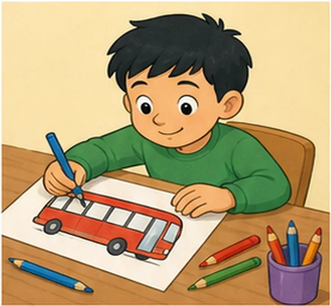 drawing a bus