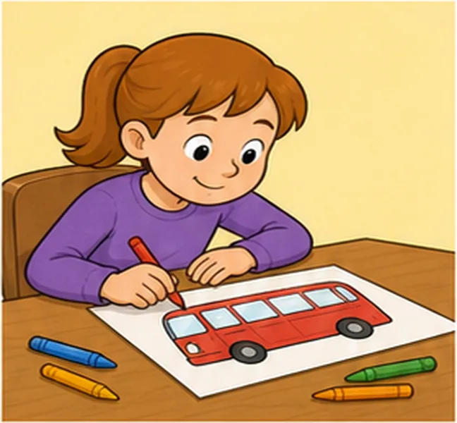 drawing a bus