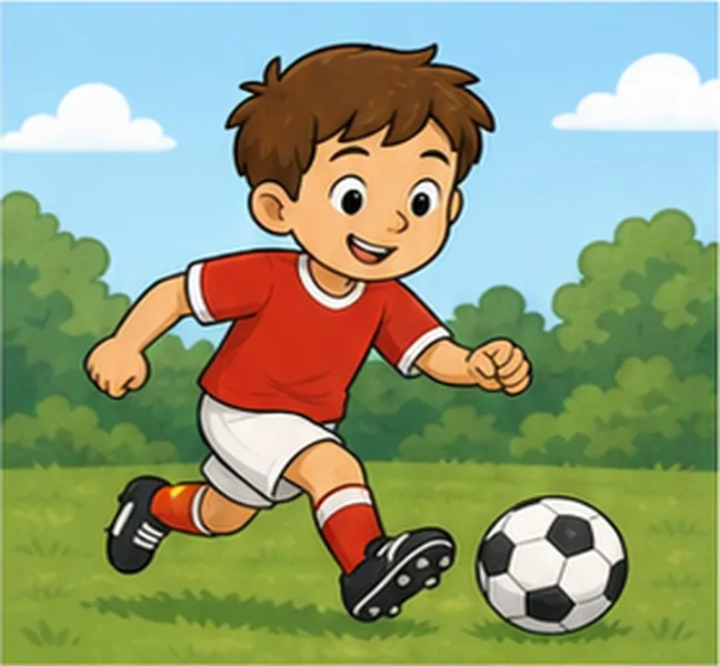 playing football