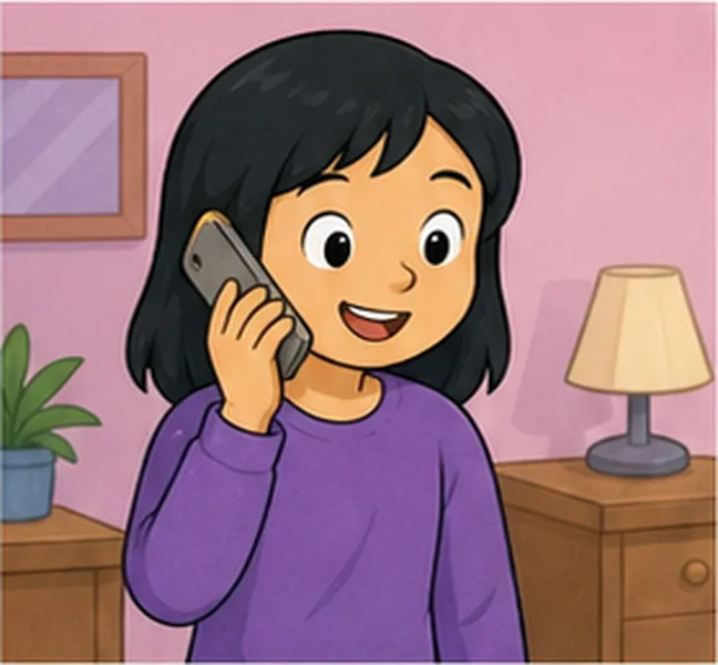 talking on the phone