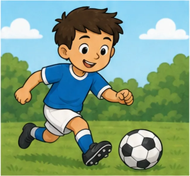 playing football