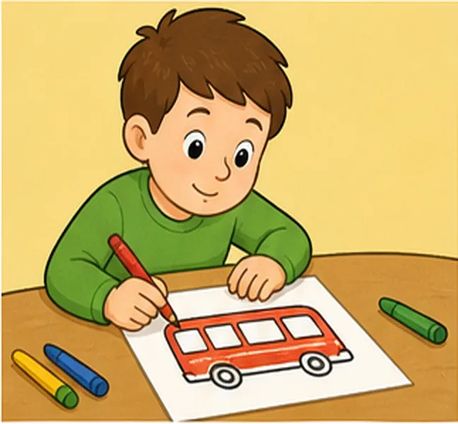 drawing a bus