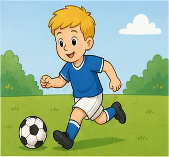 playing football