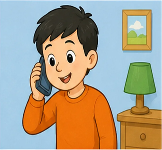 talking on the phone