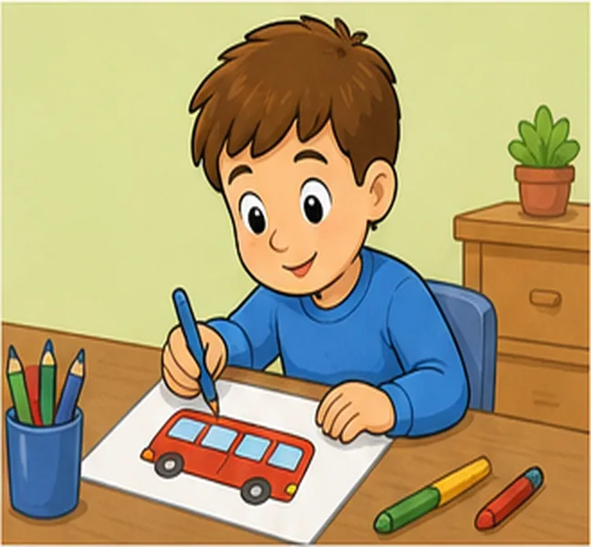 drawing a bus