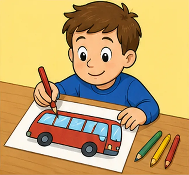 drawing a bus