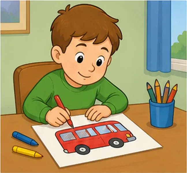 drawing a bus