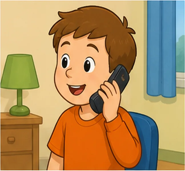 talking on the phone
