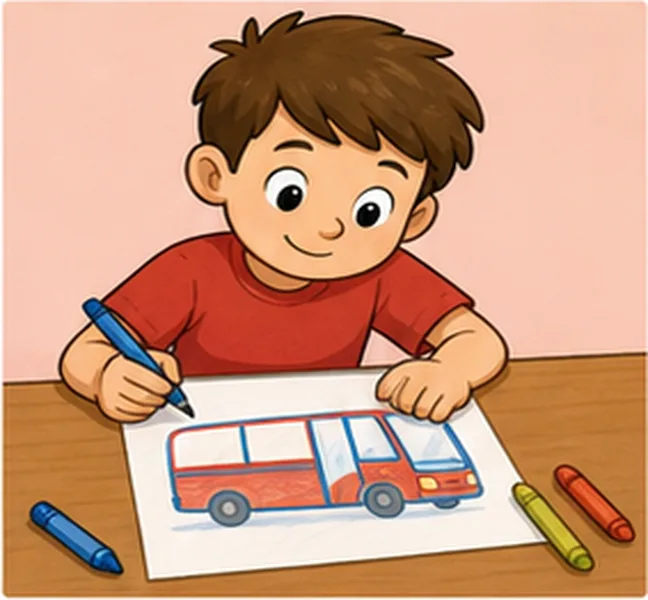 drawing a bus