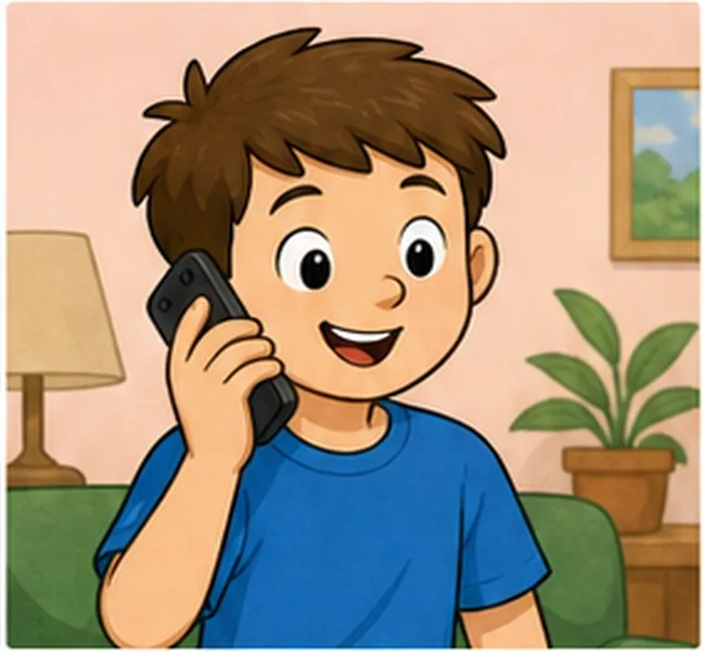 talking on the phone