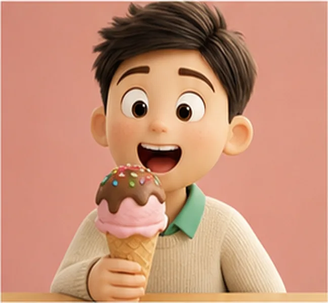 an ice cream