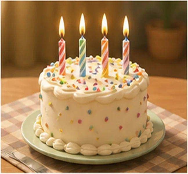 a birthday cake
