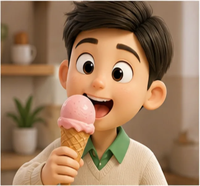 an ice cream