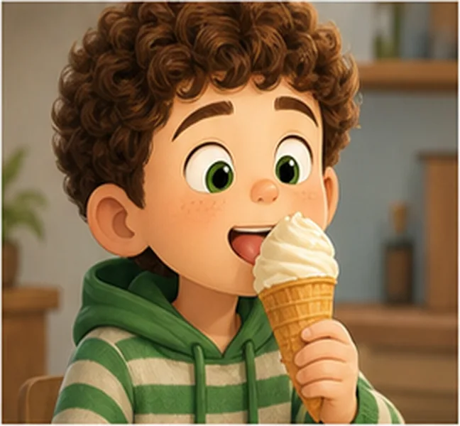 an ice cream
