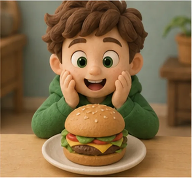 a burger