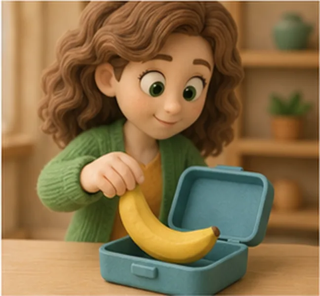 a banana