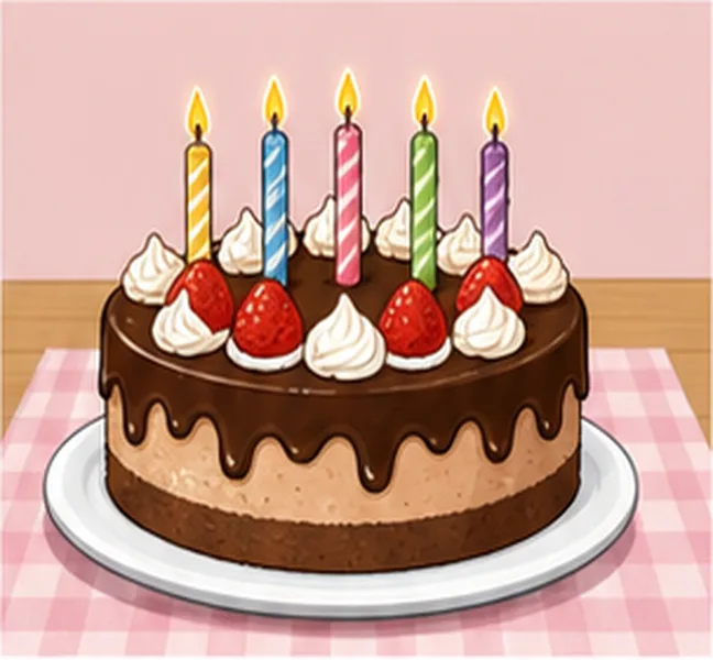 a birthday cake