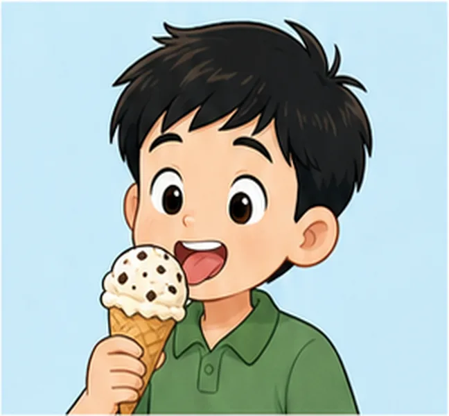 an ice cream
