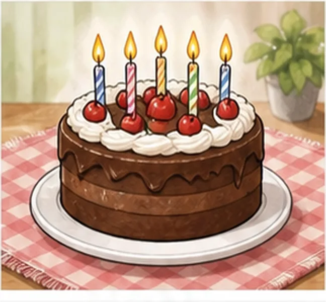 a birthday cake