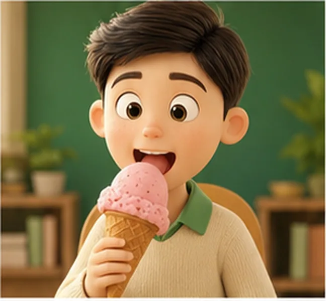 an ice cream