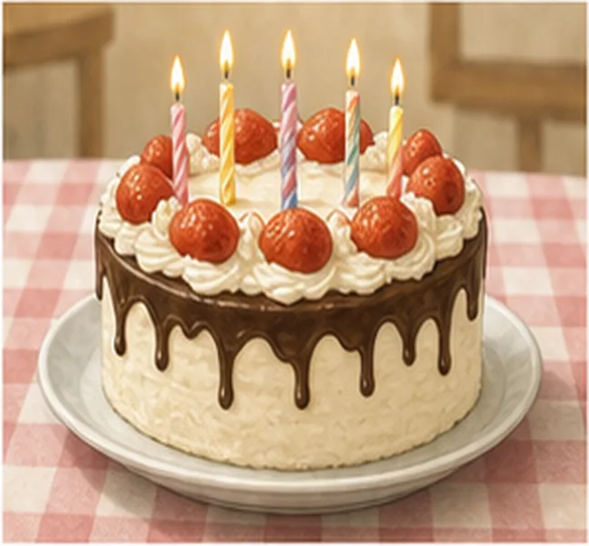a birthday cake