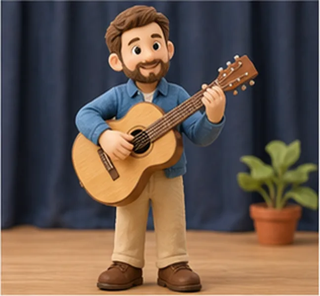 the teacher the man with a guitar